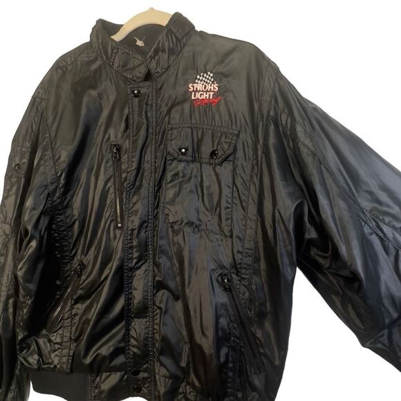 Rare 1998 STROH'S LIGHT NASCAR Mark Martin embroidered Jacket XL - Picture 15 of 16